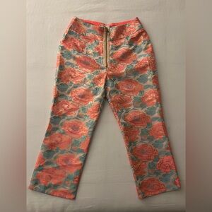 For Love and Lemons Jackpot Brocade Cropped Pant Size Medium